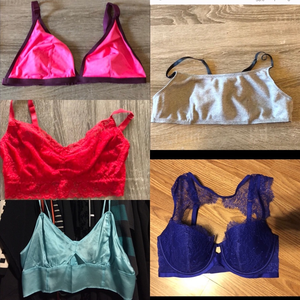 5 bras/bralettes all in perfect condition